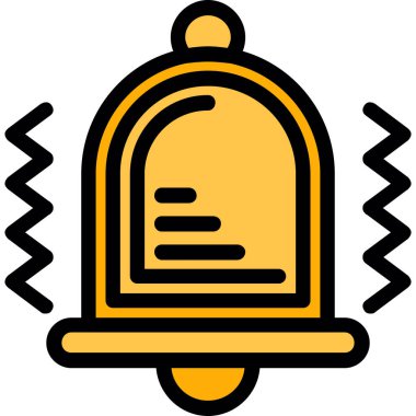 Zil. Web simgesi basit illüstrasyon