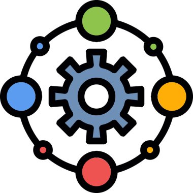 dişli ayarlama vektör simgesi