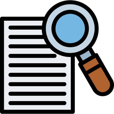 doküman büyüteç simgesi - özet kategorisinde