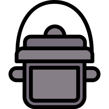 demlik vektör çizgisi simgelerini