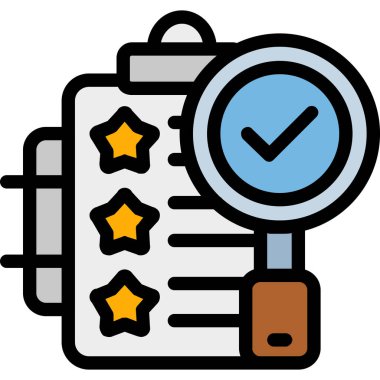 Liste simgesi rengi dış hat vektörünü kontrol et