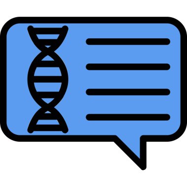 DNA araştırma ikonu. beyaz üzerinde izole edilmiş DNA araştırma vektör rengi