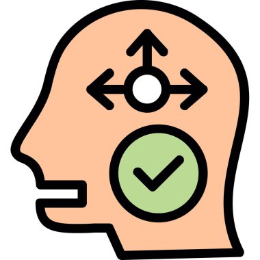 dosya ana hatları biçiminde yaratıcı düşünme simgesi