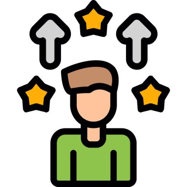 İnsan. Web simgesi basit illüstrasyon