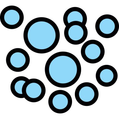 baloncuklar simgesi. vektör çizim