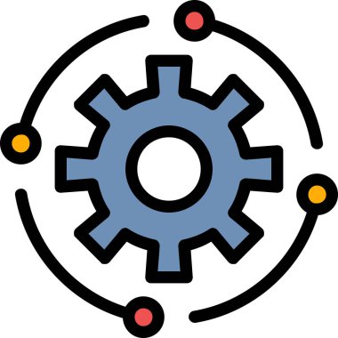 dişli simgesi vektör illüstrasyonu