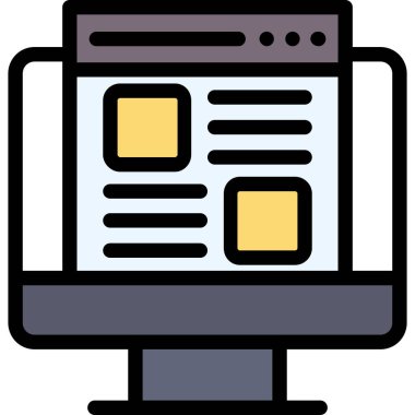 Web tasarım geliştirme simgesi