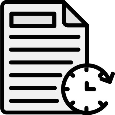 Saat. Web simgesi basit illüstrasyon