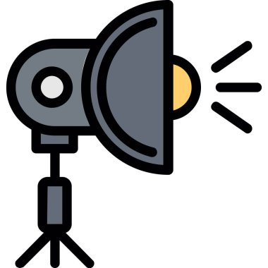 Kamera. Web simgesi basit illüstrasyon