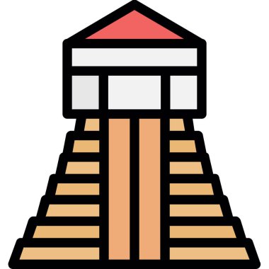 Bina. Web simgesi basit illüstrasyon