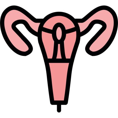 Göğüs kanseri ikonu. göğüs kanseri vektör simgesi rengi düz izole