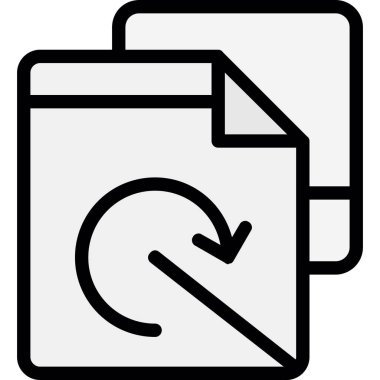 Dosya. Web simgesi vektör illüstrasyonu