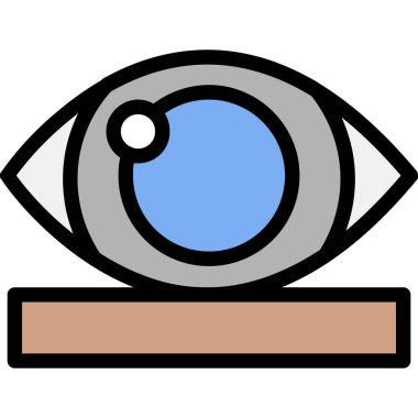 Göz vektör simgesi. Basit resimleme