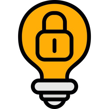 Ampul. Web simgesi basit tasarım