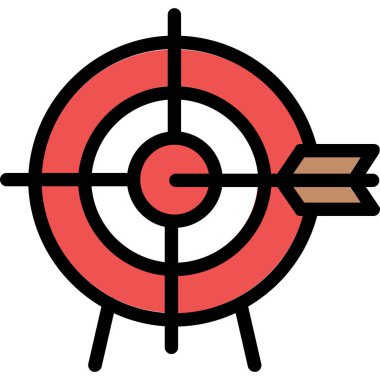 hedef simge, vektör illüstrasyonu