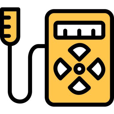 elektrik ısıtıcısı simgesi - taslak biçimi