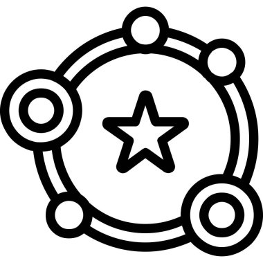 Yıldız. Web simgesi basit illüstrasyon