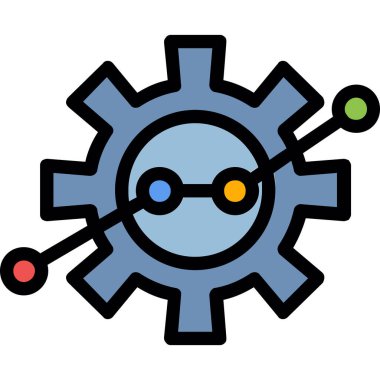 dişli ayarlama simgesi tam taslak biçiminde ayarlanıyor