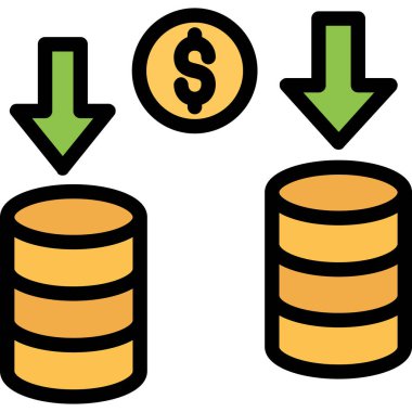 Dolar sikkeleri takas simgesi