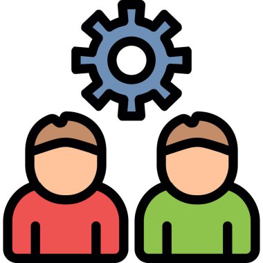 İş takım çalışması vektör simgesi