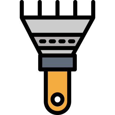 inşaat fırçası simgesi, vektör illüstrasyonu