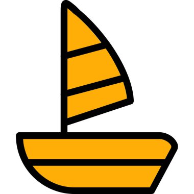 tekne simgesi, vektör illüstrasyonu