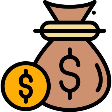 Para için. Web simgesi basit illüstrasyon