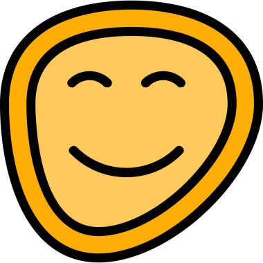 yüz emoji simgesi simgesini ana hatları doldurulmuş şekilde göster