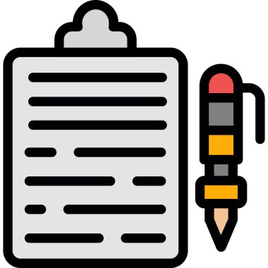 Kalem. Web simgesi basit tasarım