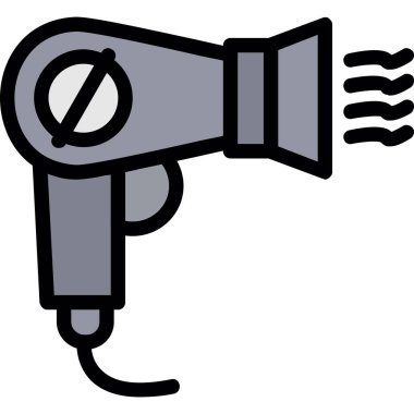 Hava kurutma vektör simgesi