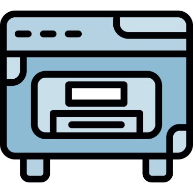 Banka kartı simgesi renk ana hatları vektörü