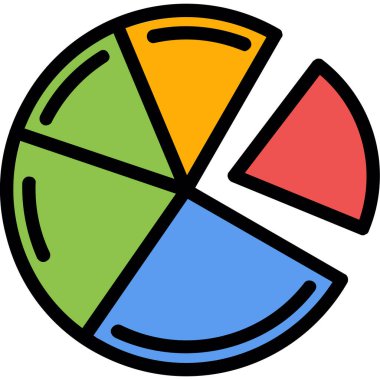 pasta grafiği vektör çizim