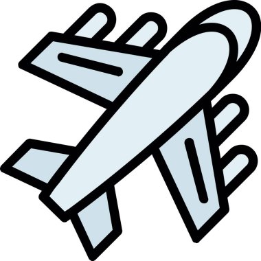 Uçak uçuş taşıma simgesi - ana hat biçimi