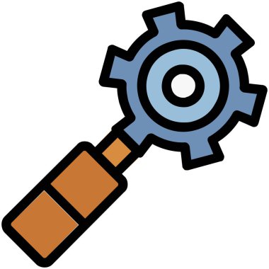 Tornavida. Web simgesi basit tasarım