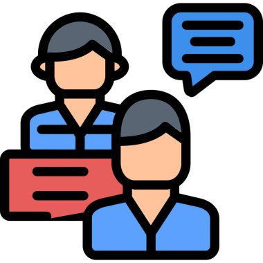 iş toplantısı tartışma simgesi - özet biçimi