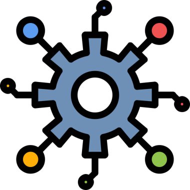 Teçhizat Web simgesi basit illüstrasyon