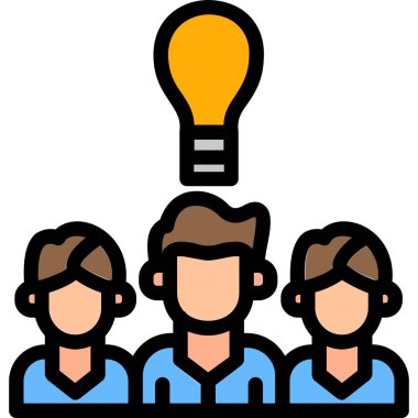 İnsanlar ışık simgesini ana hatlarıyla oluşturur