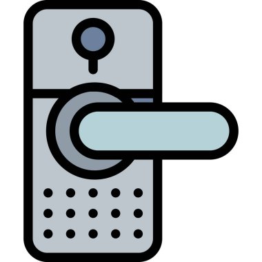 kapı simgesi vektör illüstrasyonu