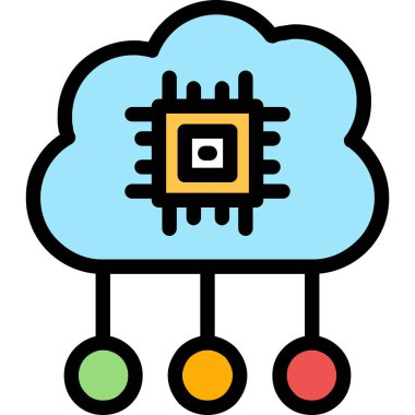 Bulut hesaplama. Web simgesi