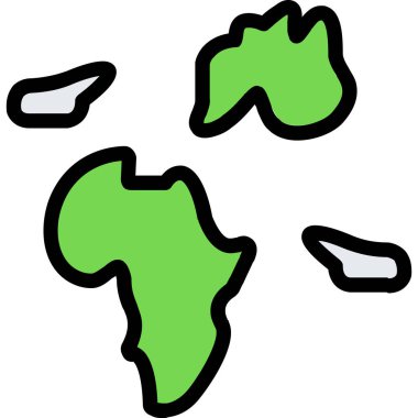 dünya haritası simgesi vektör illüstrasyon grafik tasarımı