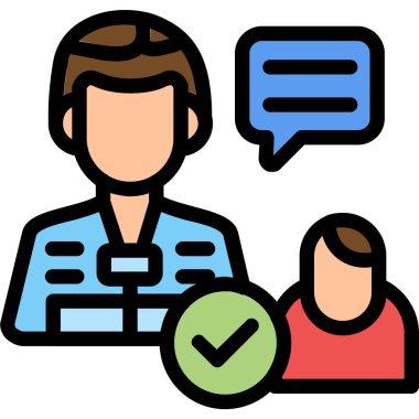 Müşteri hizmetleri ikonu. ana hatlı müşteri servisi istemci vektör rengi izole edildi