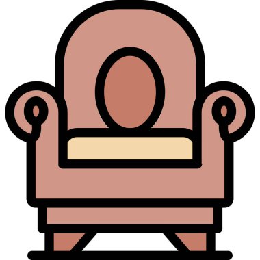 bebek koltuğu ikon vektör çizimi tasarımı