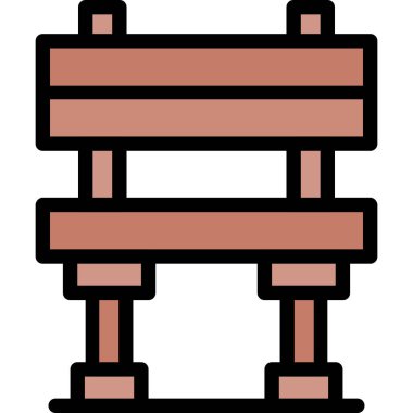 Bank park bank simgesi - taslak biçimi