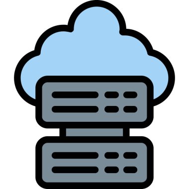 bulut bilgi işlem sunucusu simgesi