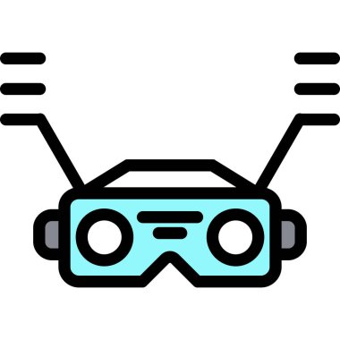 Gözlükler. Basit resimleme