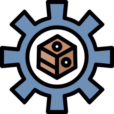 ağ dişli simgesi, vektör illüstrasyonu