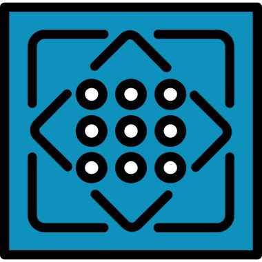 Modern bir simgenin vektör illüstrasyonu