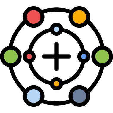 Çizgi film simgesinin vektör çizimi