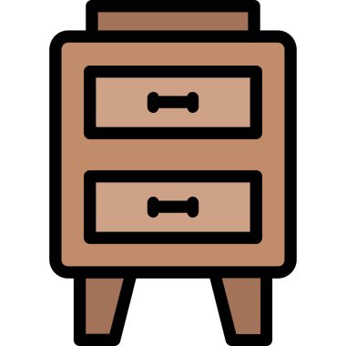 Kabine simgesi, özet illüstrasyon