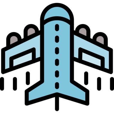 Uçak. Web simgesi basit illüstrasyon